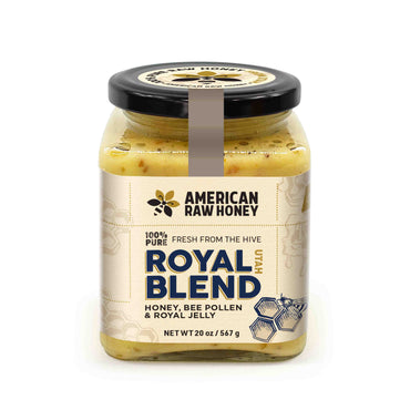 Royal Blend Raw Unprocessed Honey With Bee Pollen & Royal Jelly